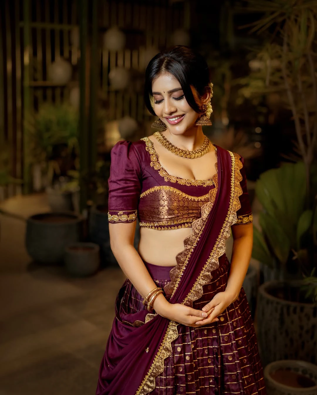 Nabha Natesh Traditional Looks on Ugadi