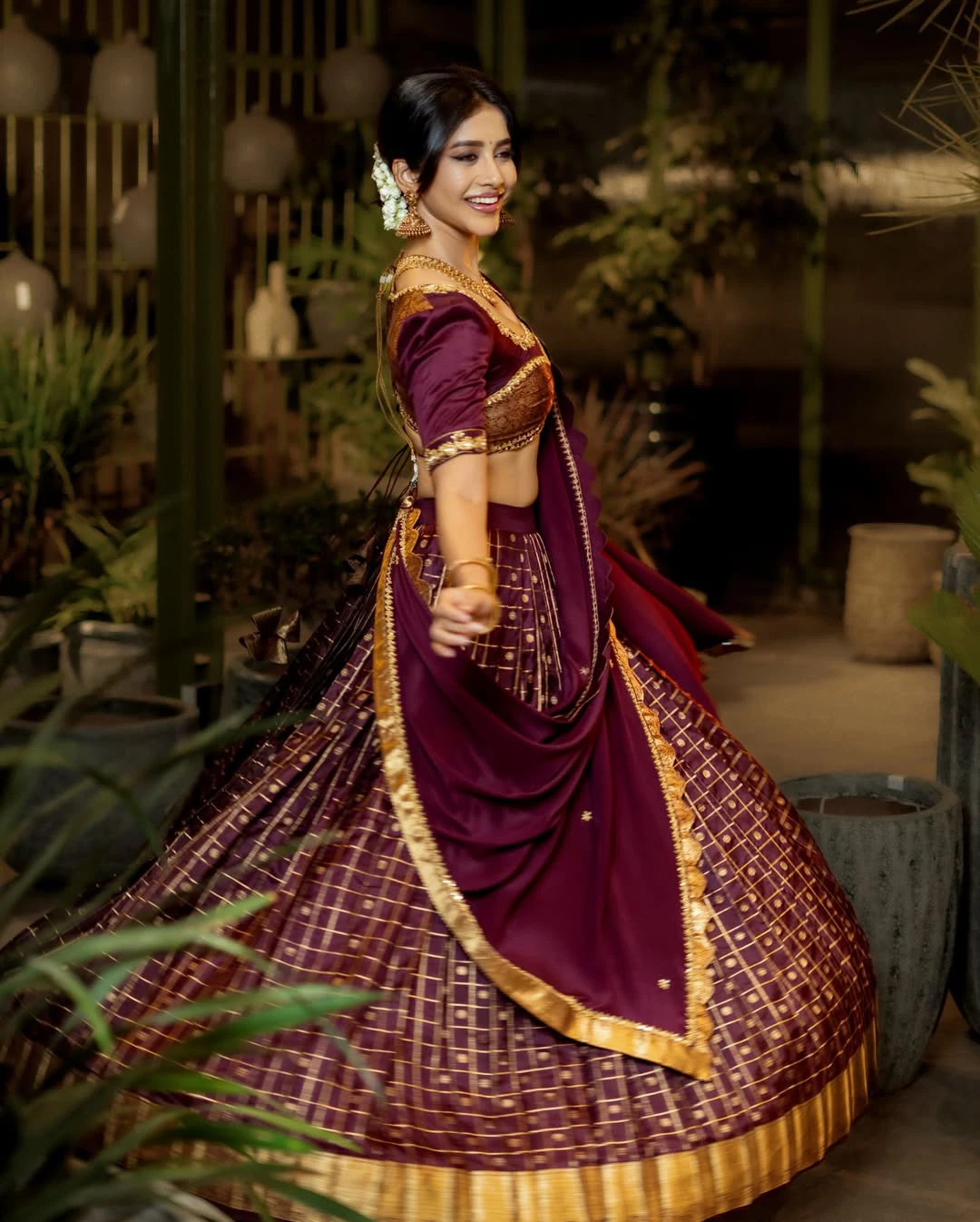 Nabha Natesh Traditional Looks on Ugadi
