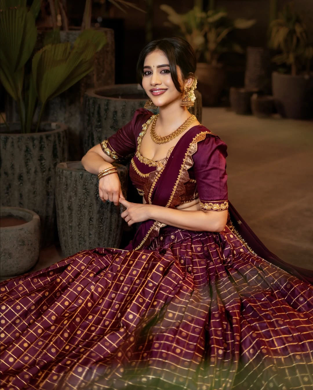 Nabha Natesh Traditional Looks on Ugadi
