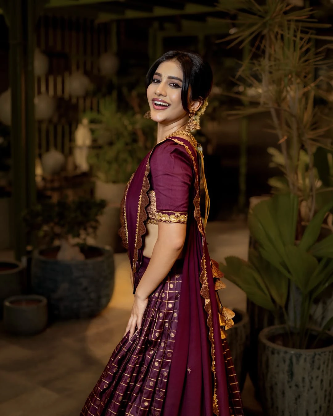 Nabha Natesh Traditional Looks on Ugadi