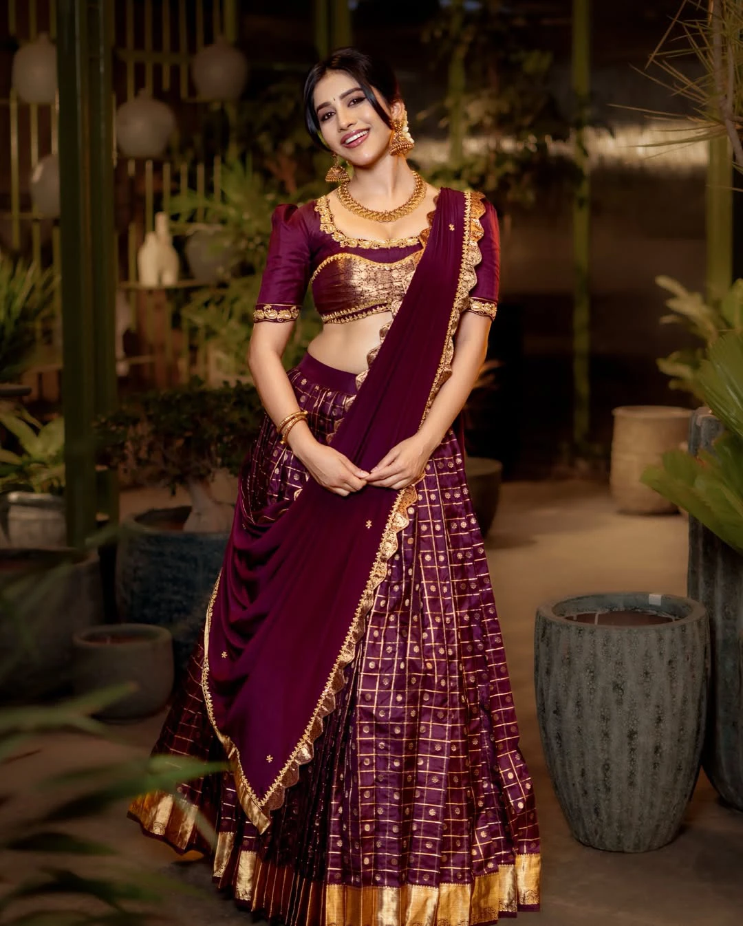 Nabha Natesh Traditional Looks on Ugadi