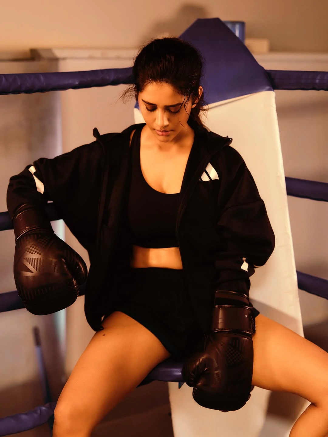 Nabha Natesh Smashing Looks in Boxing Ring