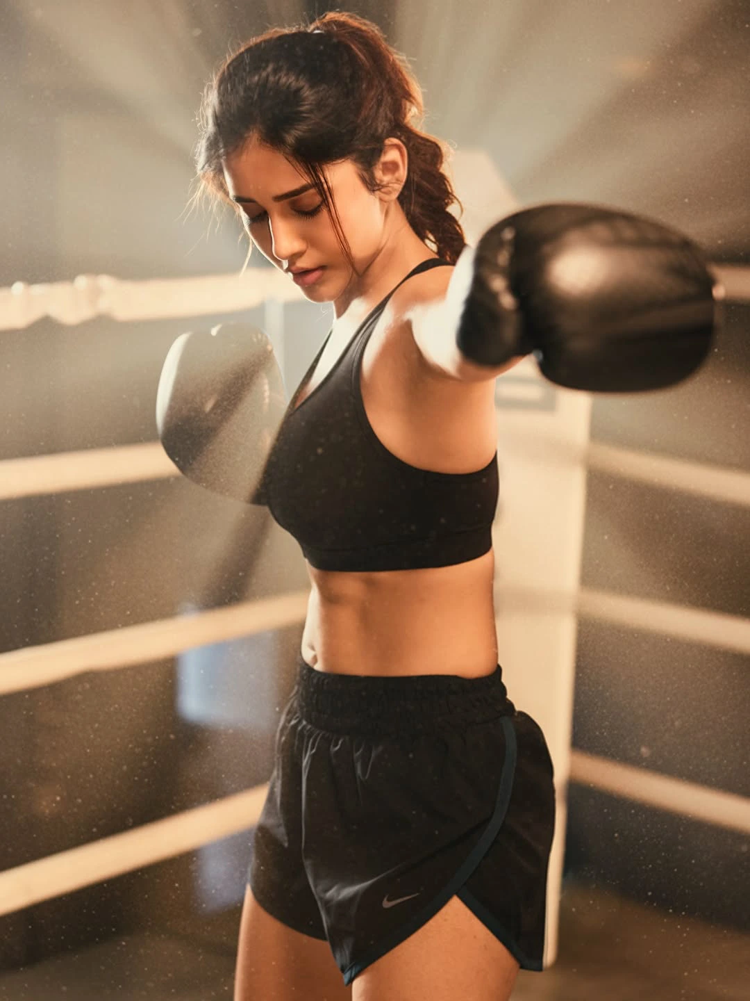Nabha Natesh Smashing Looks in Boxing Ring
