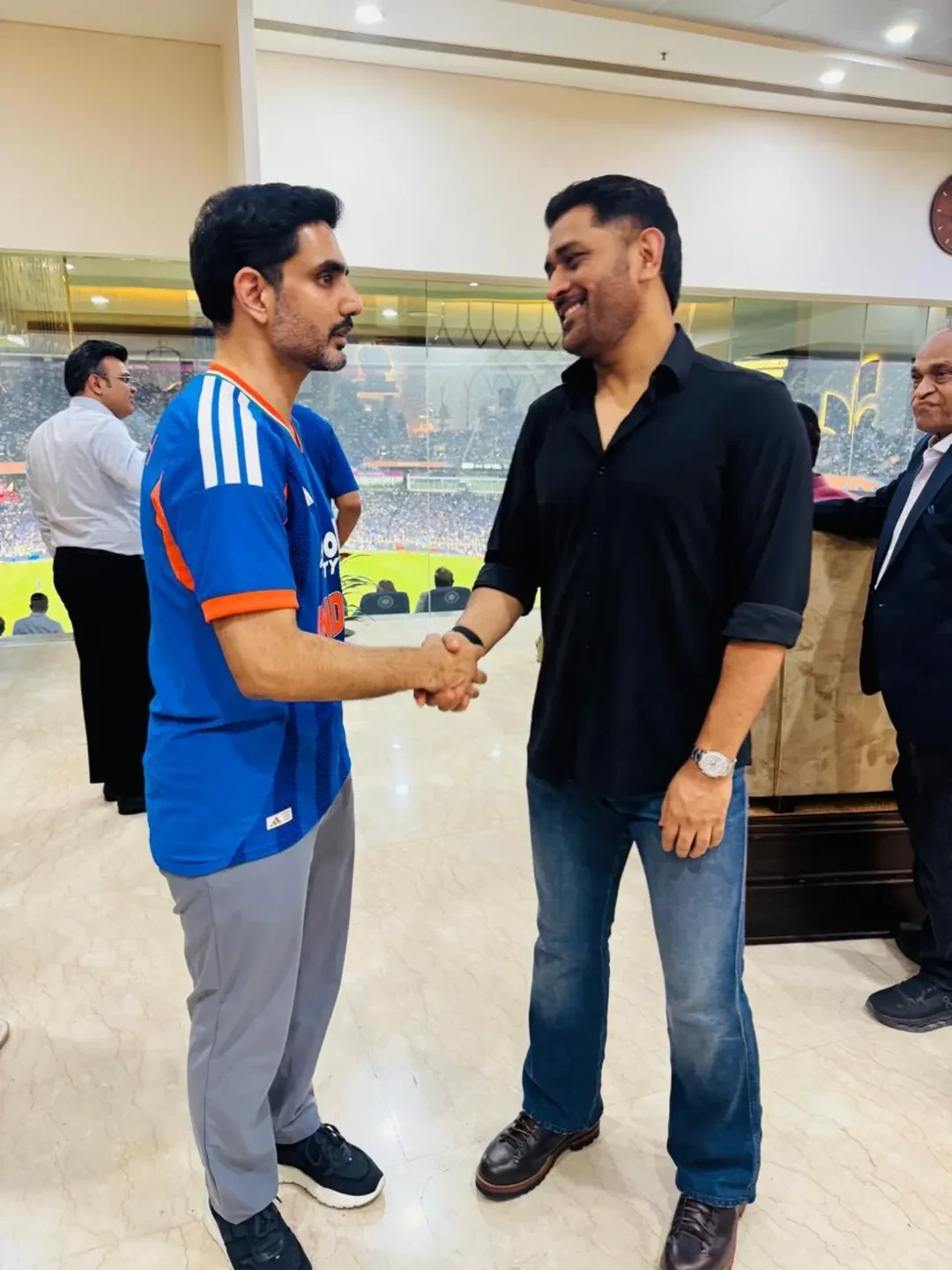 Nara Lokesh Enjoyed in T20 World Cup Final Match