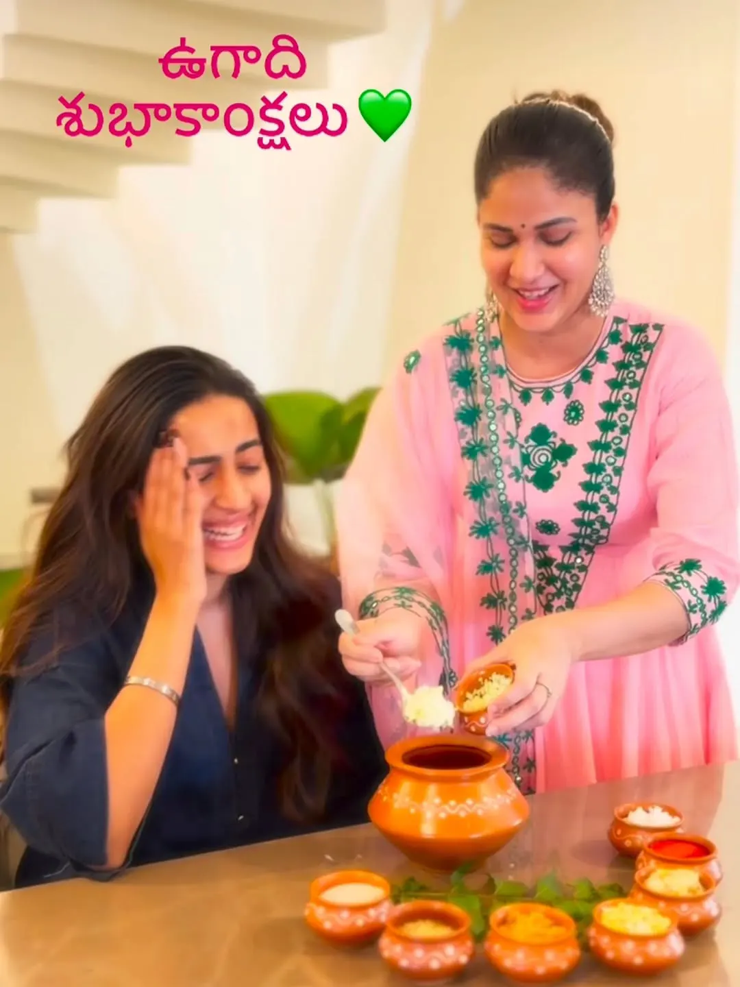 Niharika Konidela Celebrates Ugadi with Lavanya Tripathi