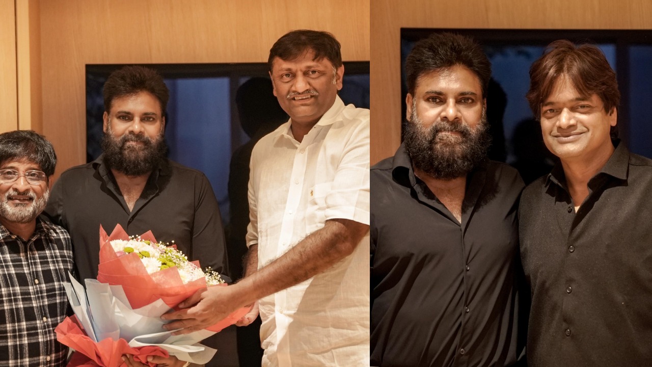 Ustada Bhagat Singh : ఉస్తాద్ భగత్ సింగ్ సక్సెస్.. పవర్ స్టార్ ని కలిసిన టీమ్.. ఫొటోలు.. పవన్ లుక్స్ అదుర్స్..