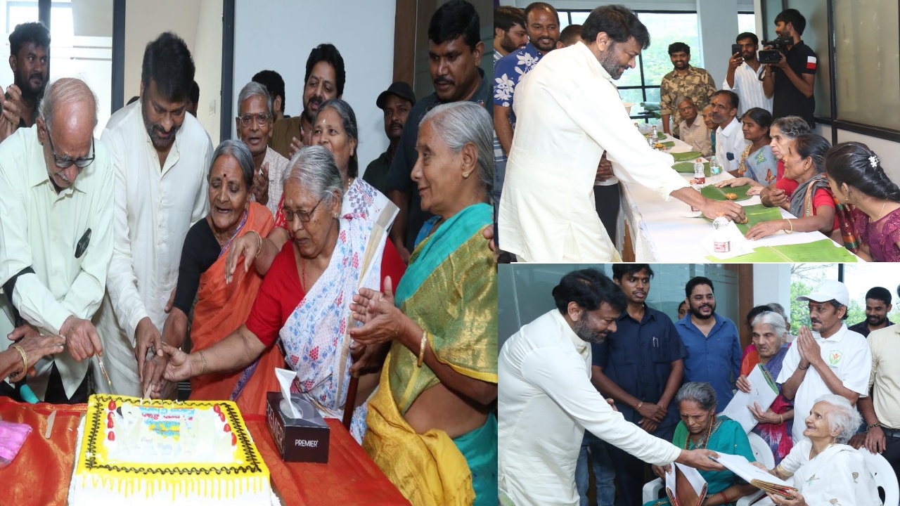 HBD Charan : చ‌ర‌ణ్ బ‌ర్త్ డే.. వృద్ధుల‌తో చిరంజీవి సెల‌బ్రేష‌న్స్‌.. ఫోటోలు వైర‌ల్