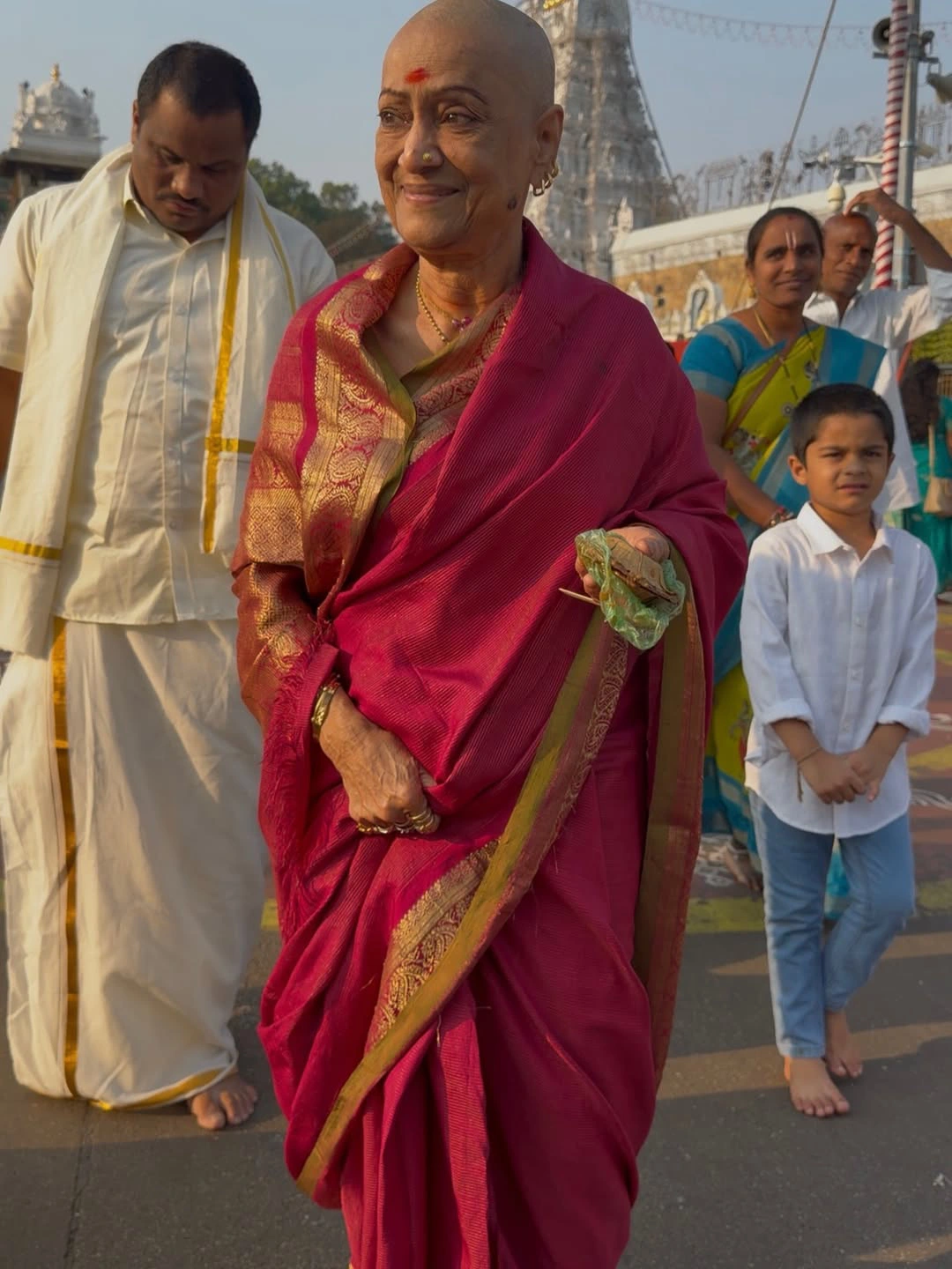 Senior Actress Rama Prabha Latest Photos from Tirumala