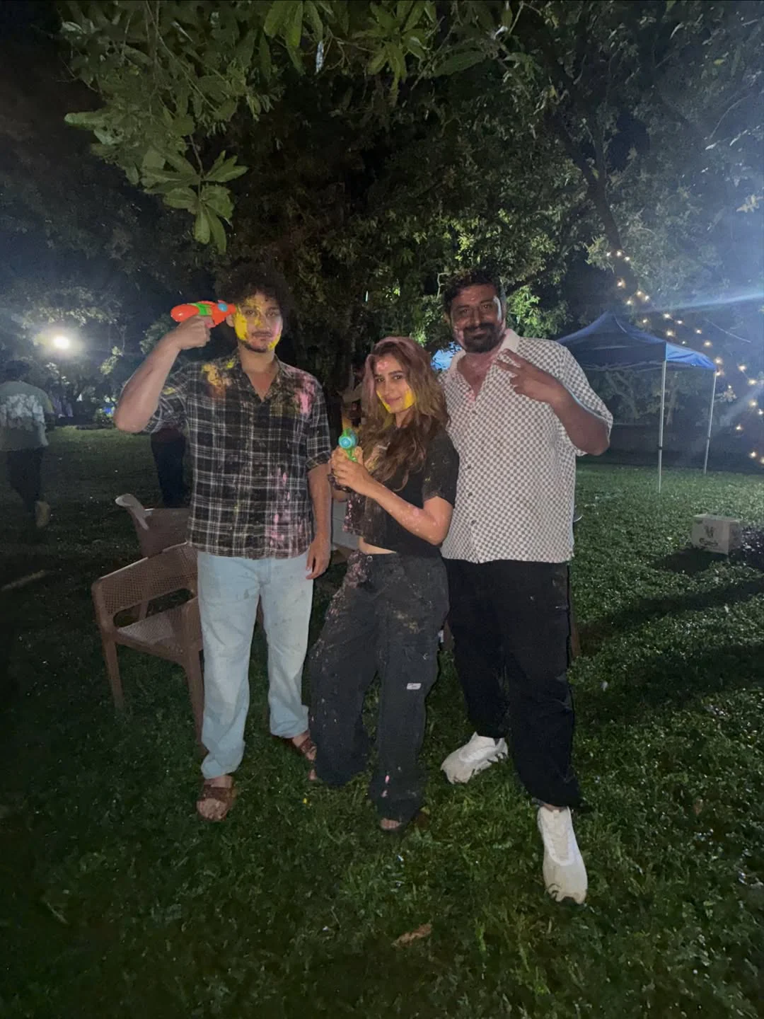 Rasha Thadani Jayakrishna Holi Celebrations