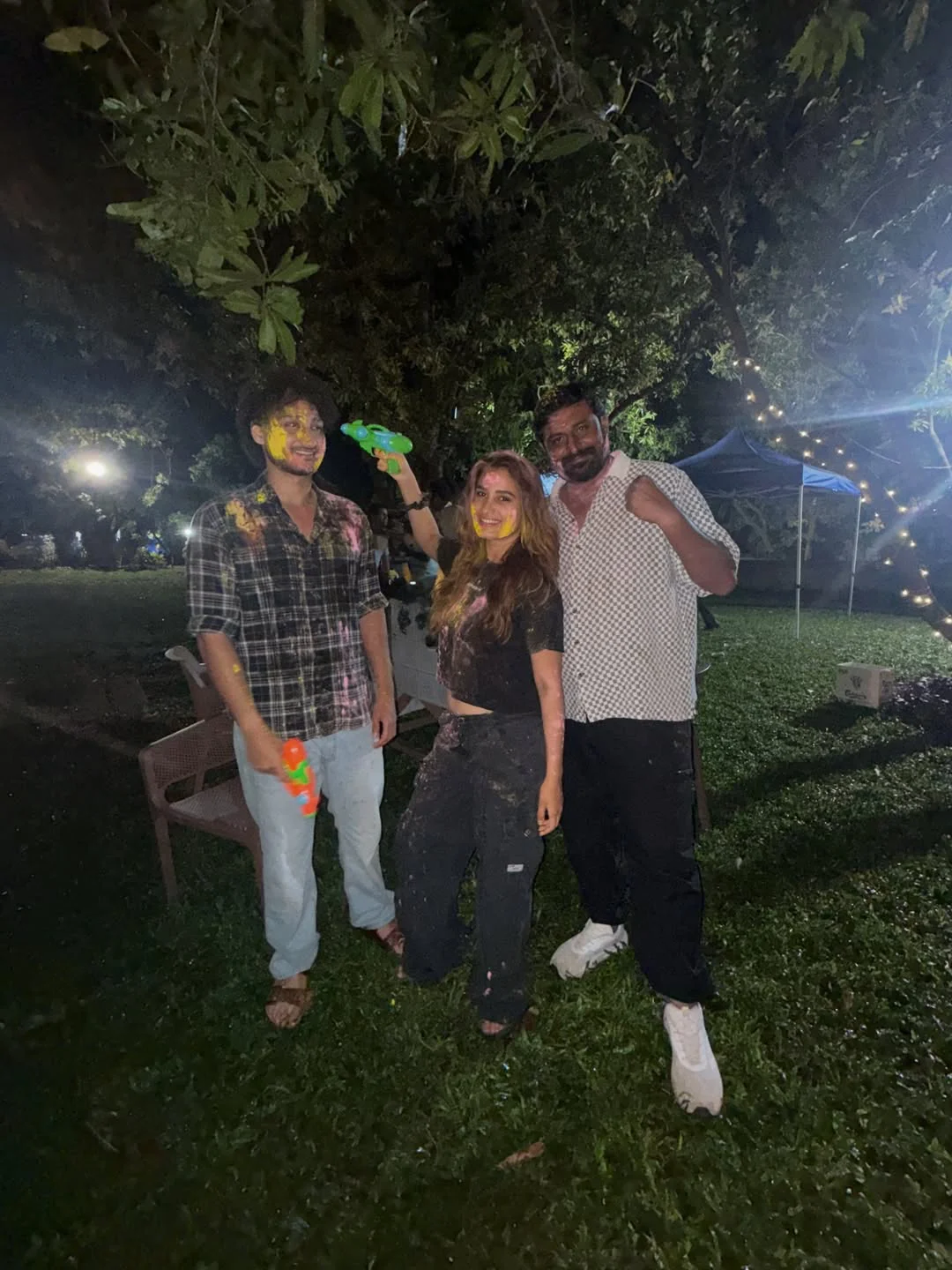 Rasha Thadani Jayakrishna Holi Celebrations