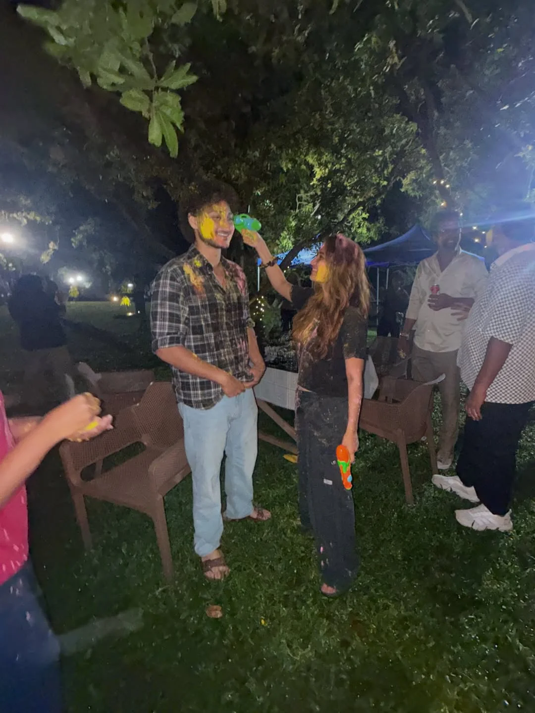 Rasha Thadani Jayakrishna Holi Celebrations