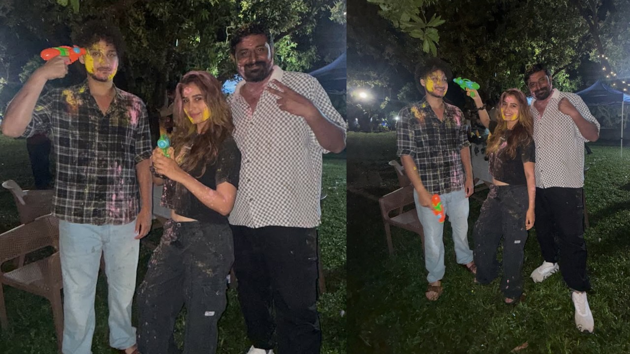 Rasha Thadani : హీరోయిన్ తో హోలీ ఎంజాయ్ చేస్తున్న మహేష్ కొడుకు.. జయకృష్ణ, రషా తడాని హోలీ సెలబ్రేషన్స్..