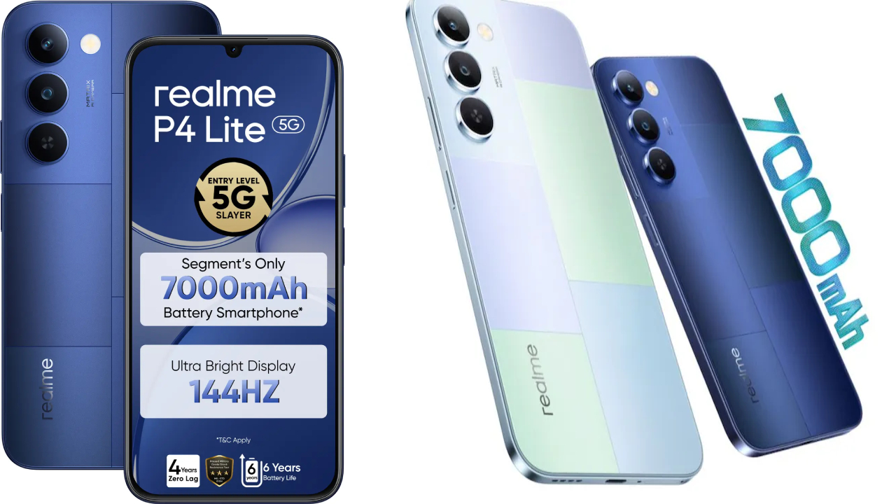 Realme P4 Lite 5G : 7000mAh బ్యాటరీ, VC కూలింగ్‌తో కొత్త రియల్‌మి 5G ఫోన్.. ధర జస్ట్ రూ. 12,999కే