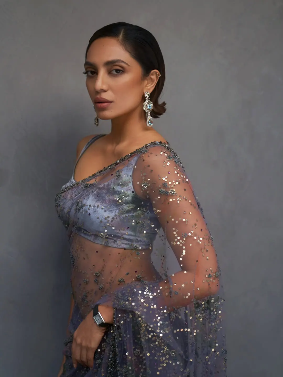 Sobhita Dhulipala Stunning Looks in Transparent Saree