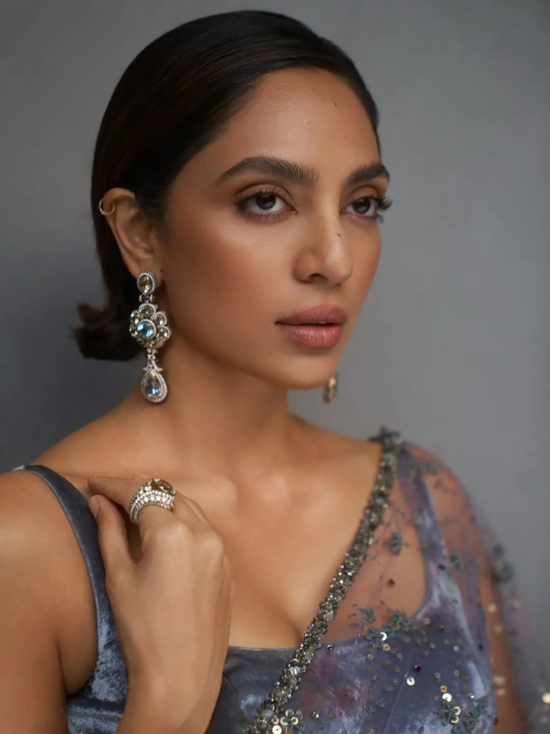 Sobhita Dhulipala Stunning Looks in Transparent Saree