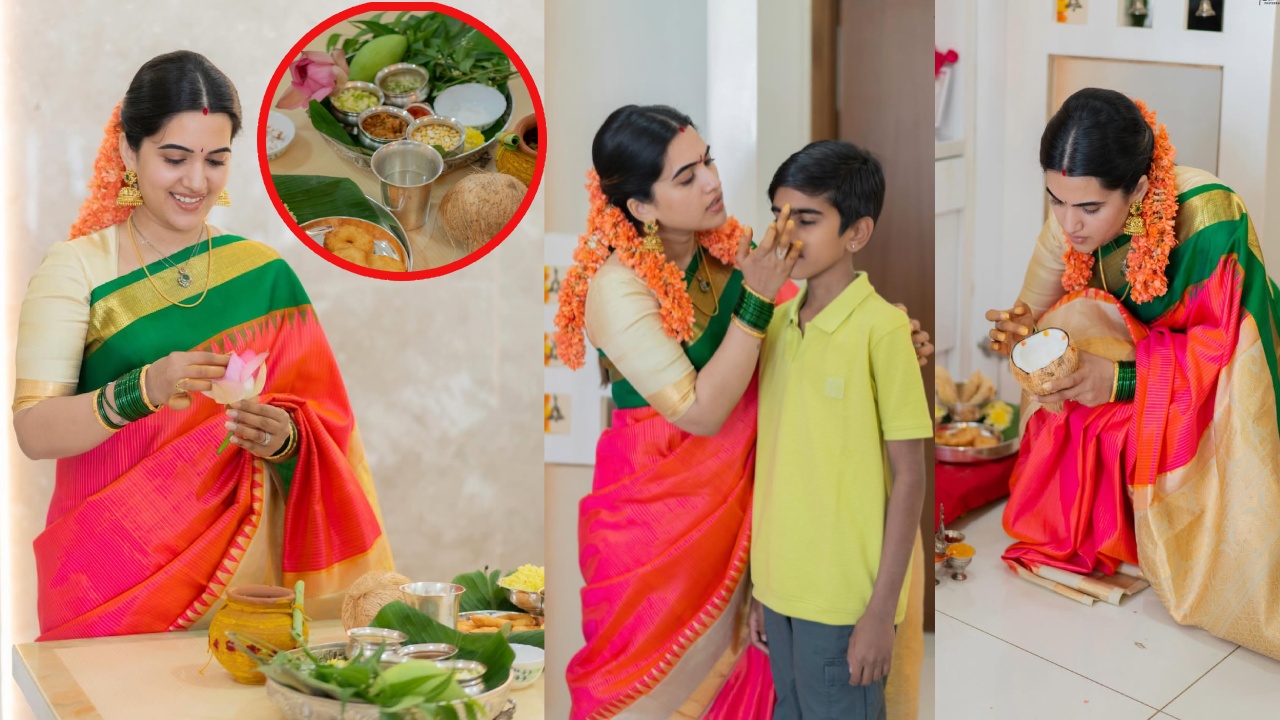 Sravanthi Chokarapu : యాంక‌ర్ స్ర‌వంతి ఉగాది సెల‌బ్రేష‌న్స్‌.. పచ్చ‌డి ఎంత బాగా త‌యారు చేసిందో చూశారా?