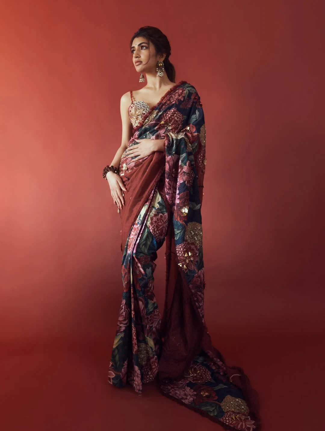 Sreeleela Cute Photos in Saree