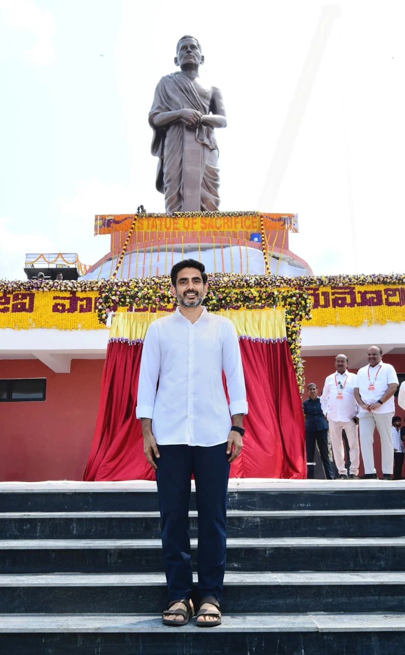 Amarajeevi Potti Sriramulu Statue Of Sacrifice Opening Ceremony in Amaravathi