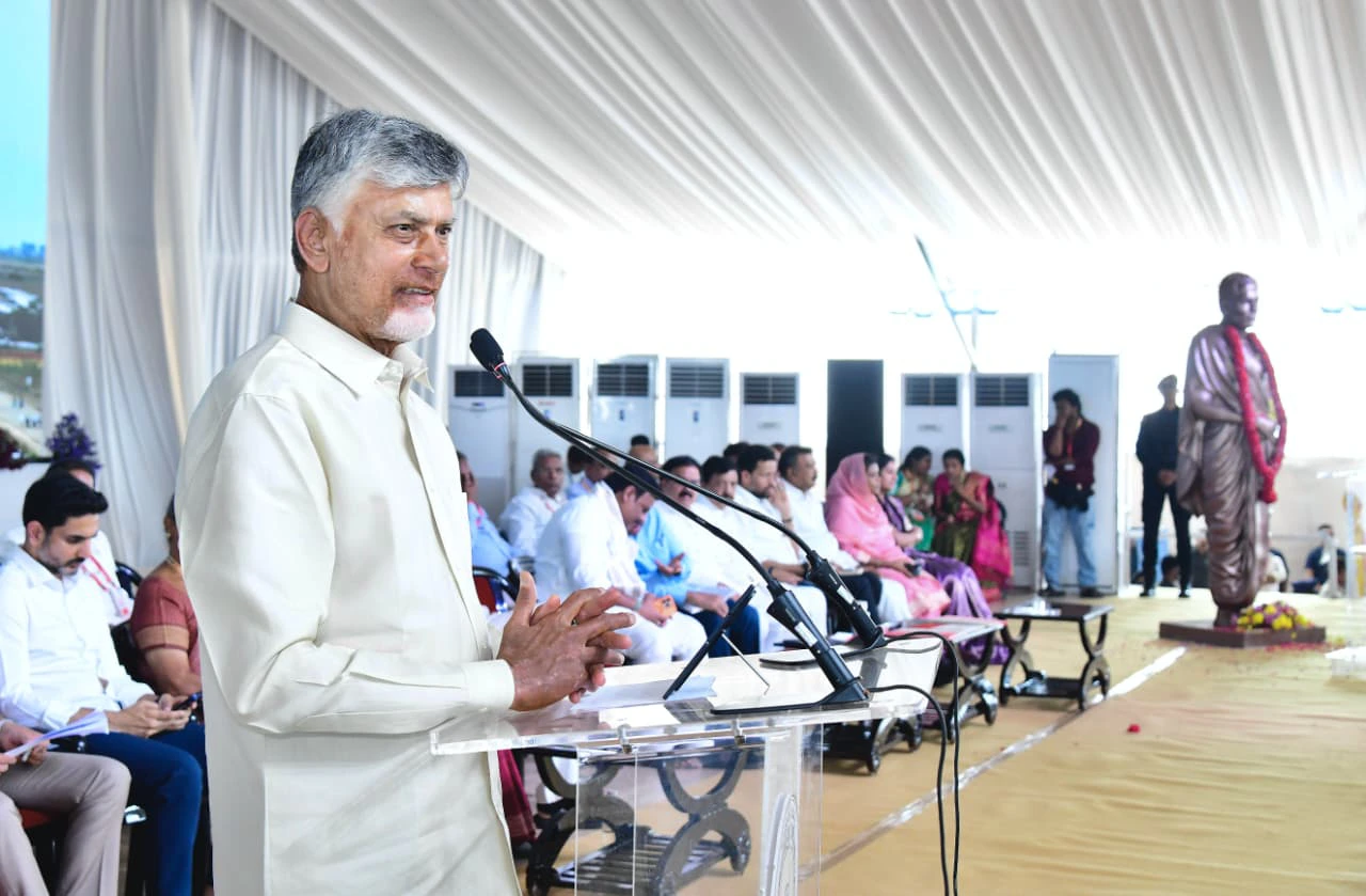 Amarajeevi Potti Sriramulu Statue Of Sacrifice Opening Ceremony in Amaravathi