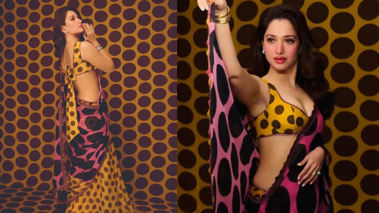 Tamannaah Bhatia : హాట్ ఫోజులతో.. చీరలో తమన్నా ఫొటోలు..