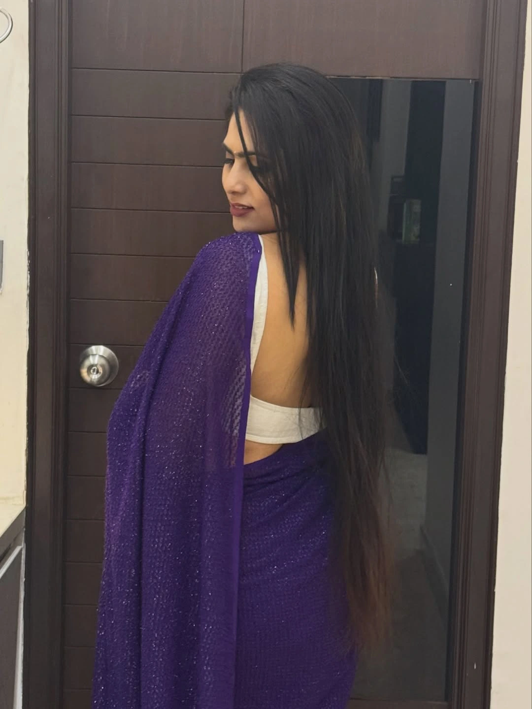 Tejaswini Vygha Stunning Looks in Saree