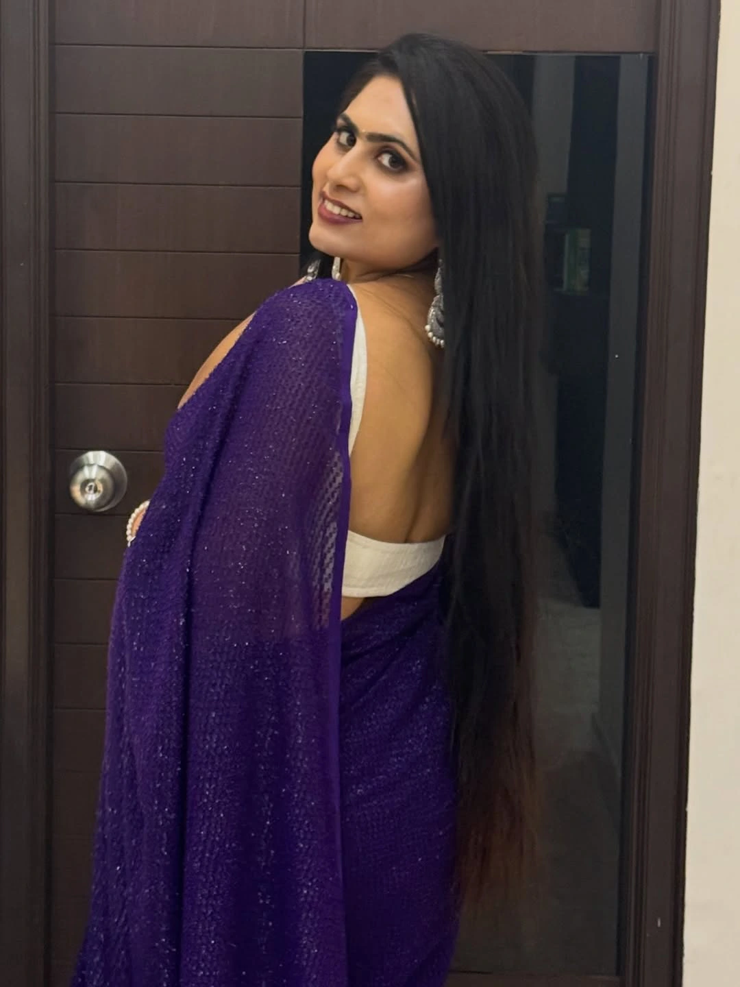 Tejaswini Vygha Stunning Looks in Saree