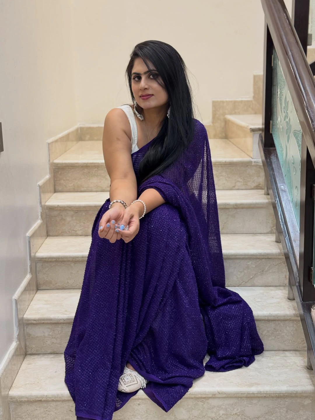 Tejaswini Vygha Stunning Looks in Saree