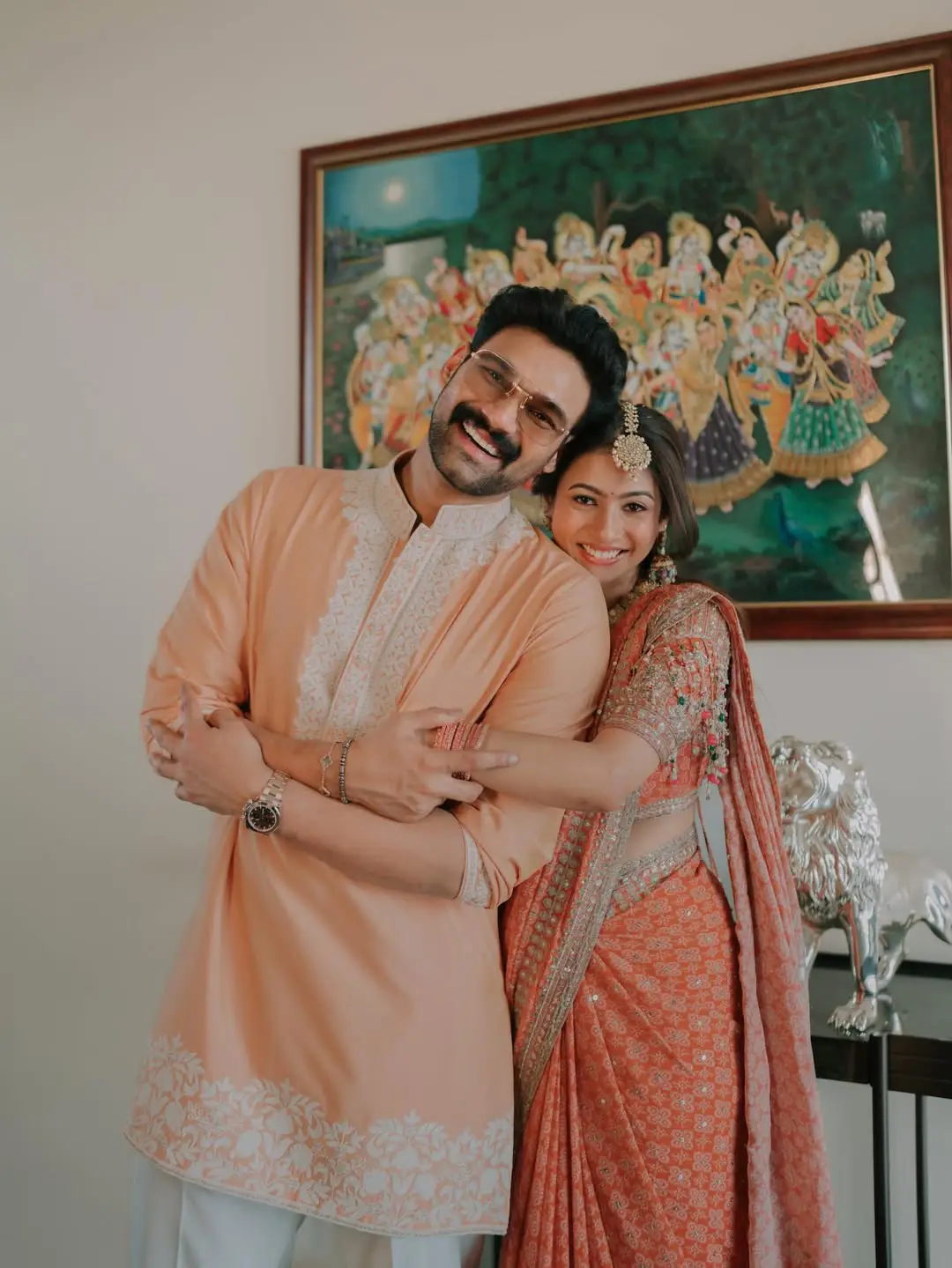 Tollywood hero bellamkonda sreenivas engagement photos