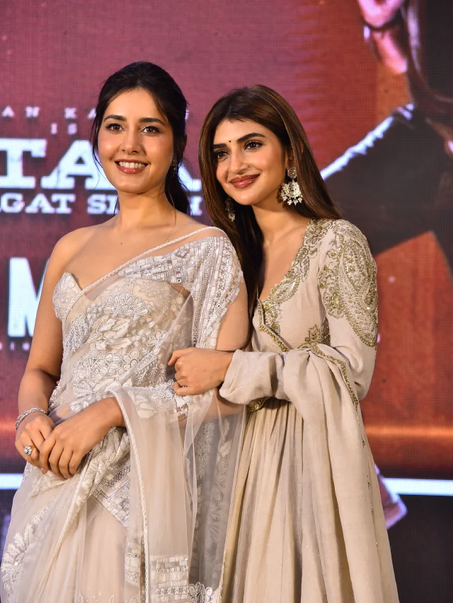 Sreeleela Raashii Khanna in Ustaad Bhagat Singh Promotions