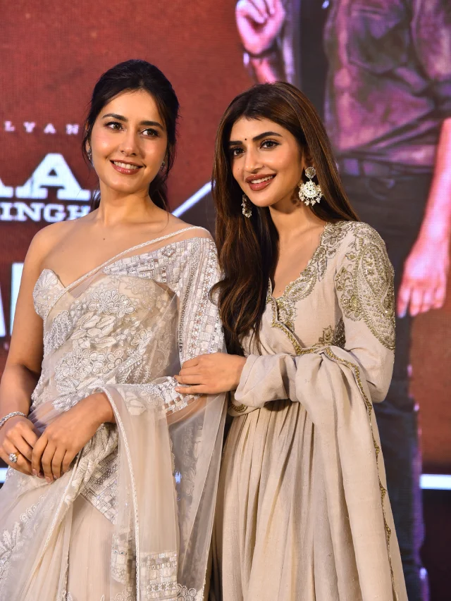 Sreeleela Raashii Khanna in Ustaad Bhagat Singh Promotions