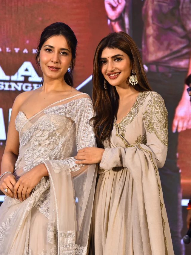 Sreeleela Raashii Khanna in Ustaad Bhagat Singh Promotions