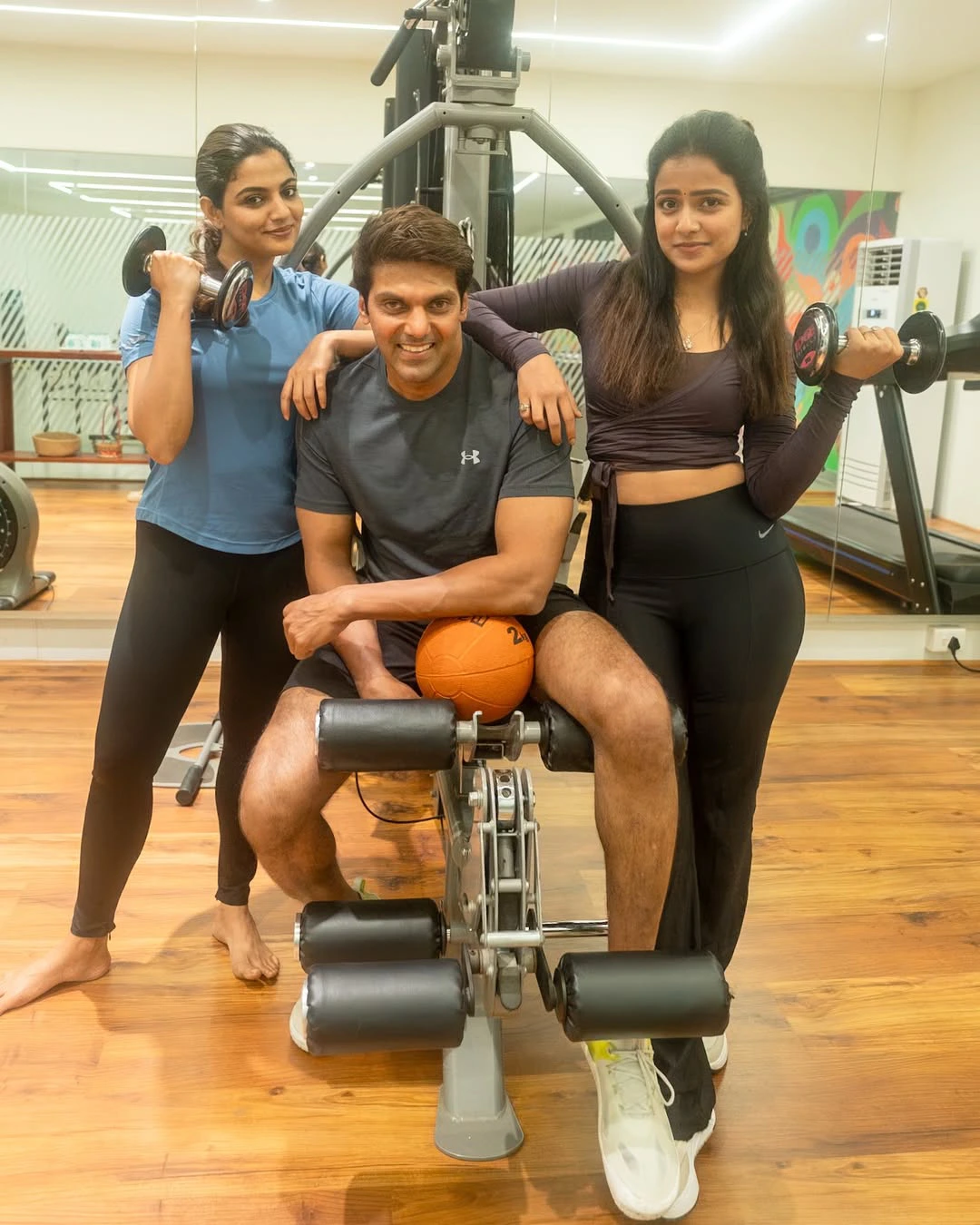 Vaishnavi Chaitanya Poses in Gym with Tamil Hero Arya
