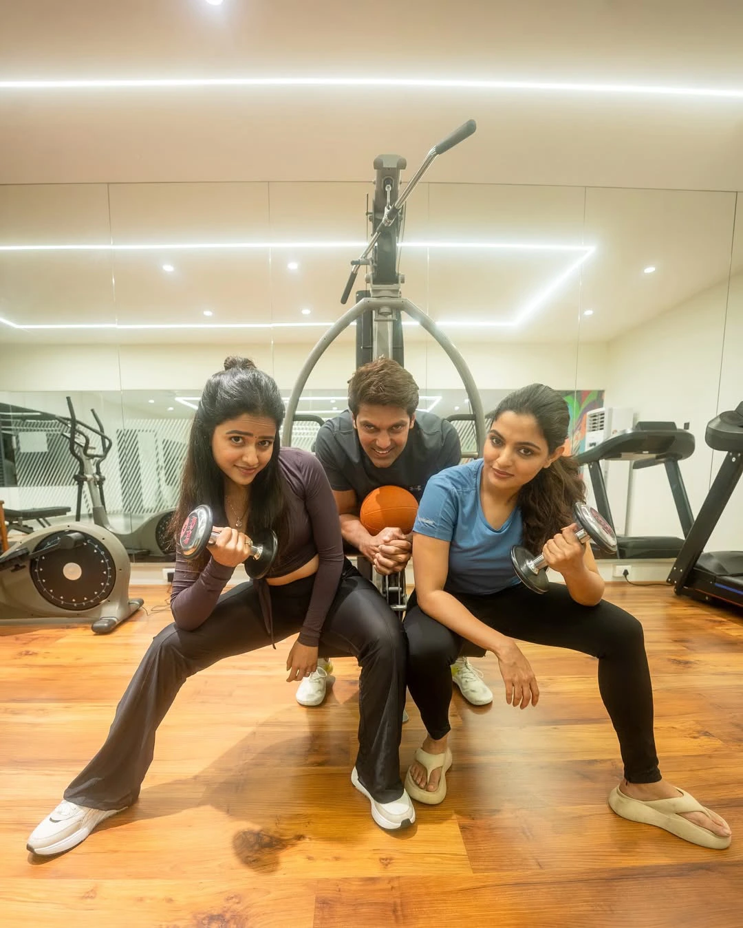 Vaishnavi Chaitanya Poses in Gym with Tamil Hero Arya