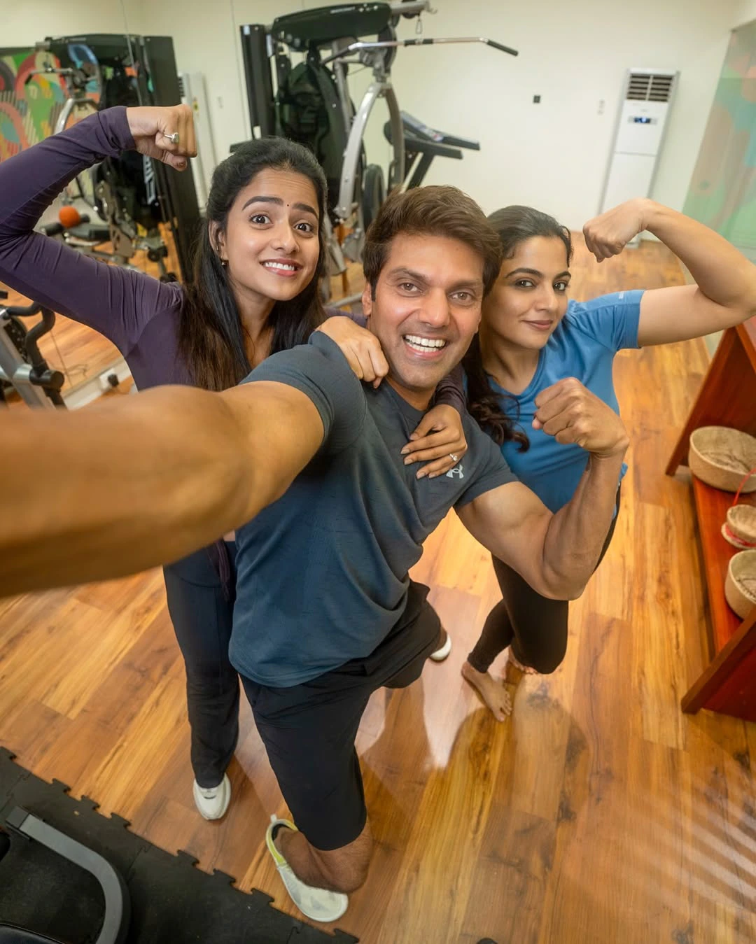 Vaishnavi Chaitanya Poses in Gym with Tamil Hero Arya