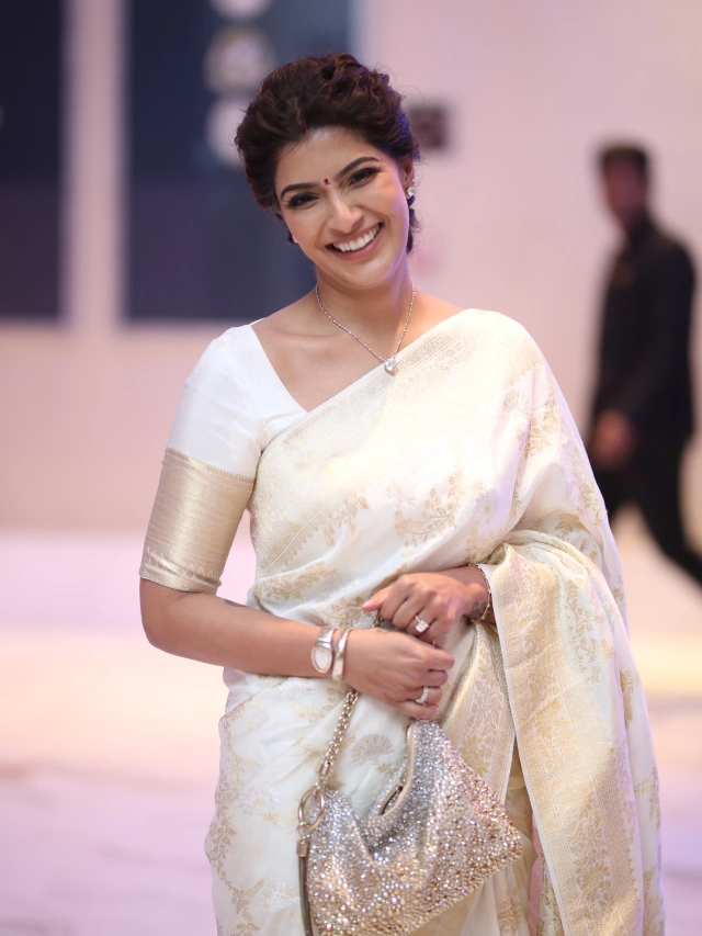 Varalaxmi Sarathkumar Attends Cinema Event with Husband Nicholai Sachdev