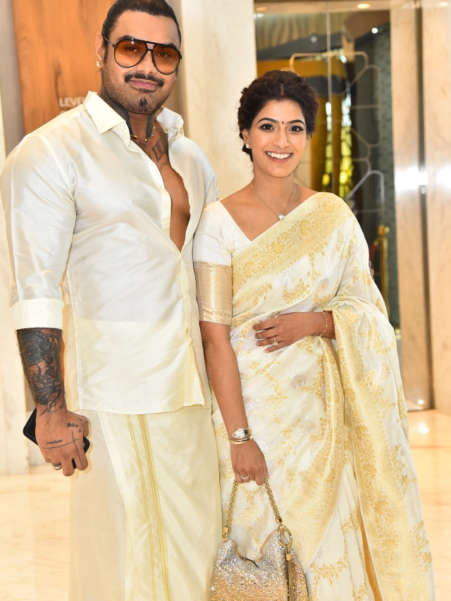 Varalaxmi Sarathkumar Attends Cinema Event with Husband Nicholai Sachdev