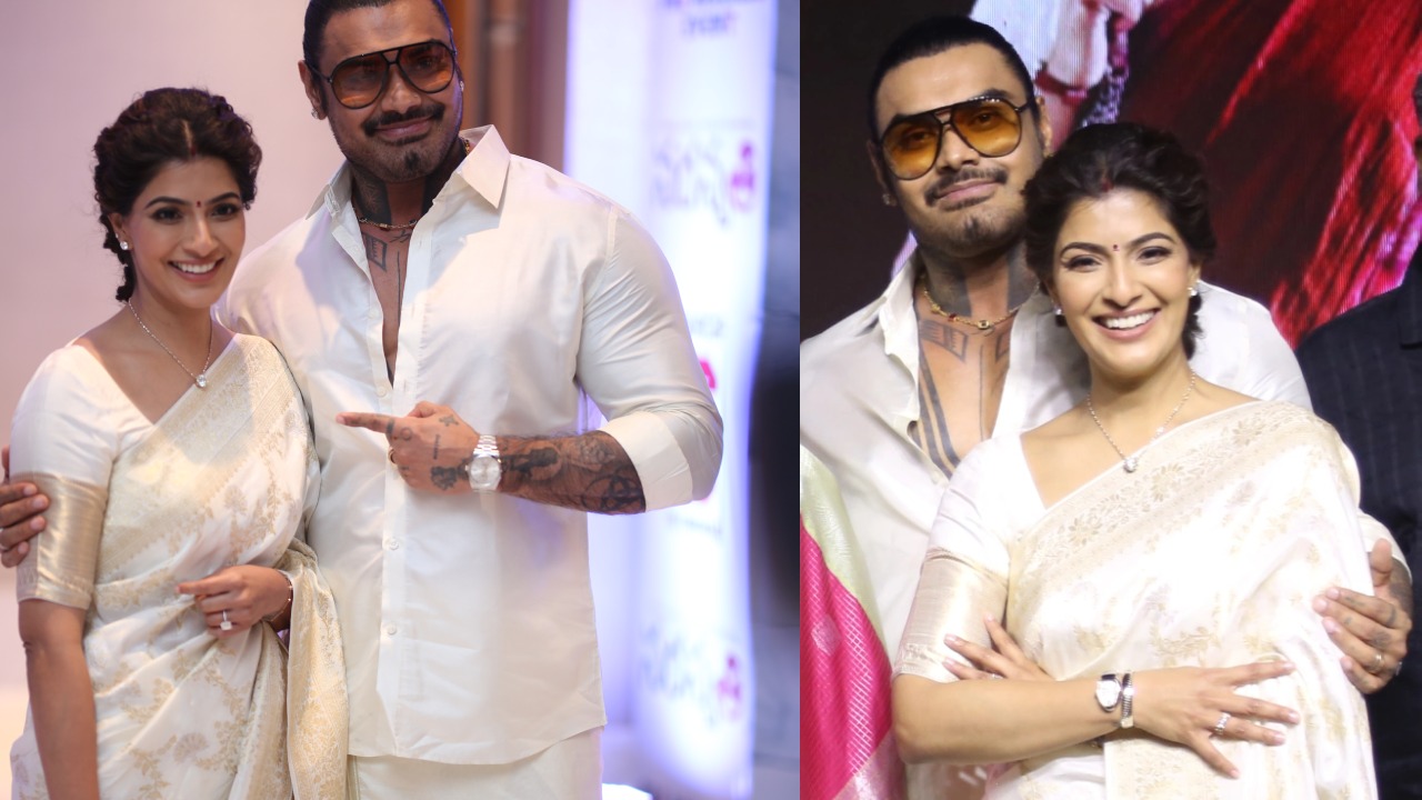 Varalaxmi Sarathkumar Attends Cinema Event with Husband Nicholai Sachdev