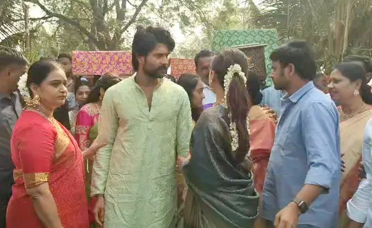 Vijay Deverakonda Rashmika Mandanna Satyanarayana Swami Vratham in Own Village