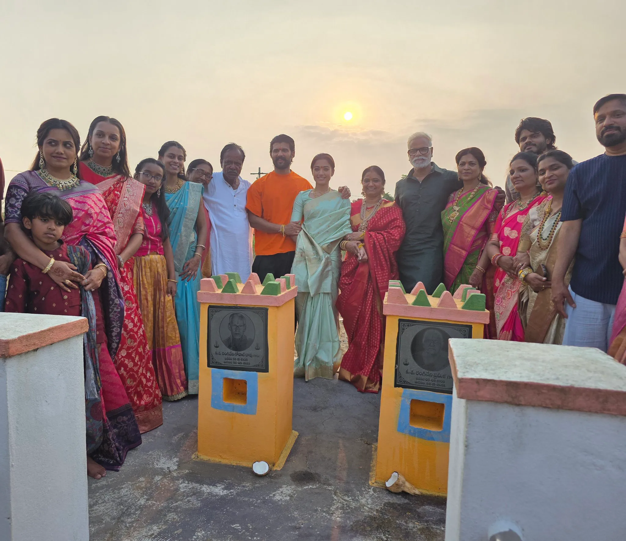 Vijay Devereakonda Went to his Grand Parents Village with Rashmika
