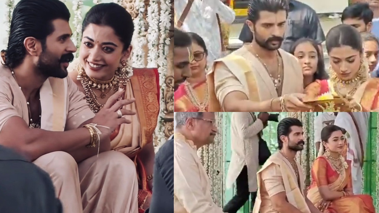 Vijay Deverakonda Rashmika Mandanna Satyanarayana Swami Vratham in Own Village
