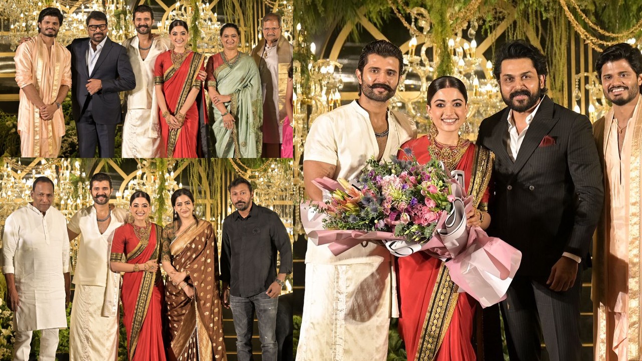 Virosh Reception : విజయ్ దేవరకొండ – రష్మిక మందన్న రిసెప్షన్.. ఫొటోలు..