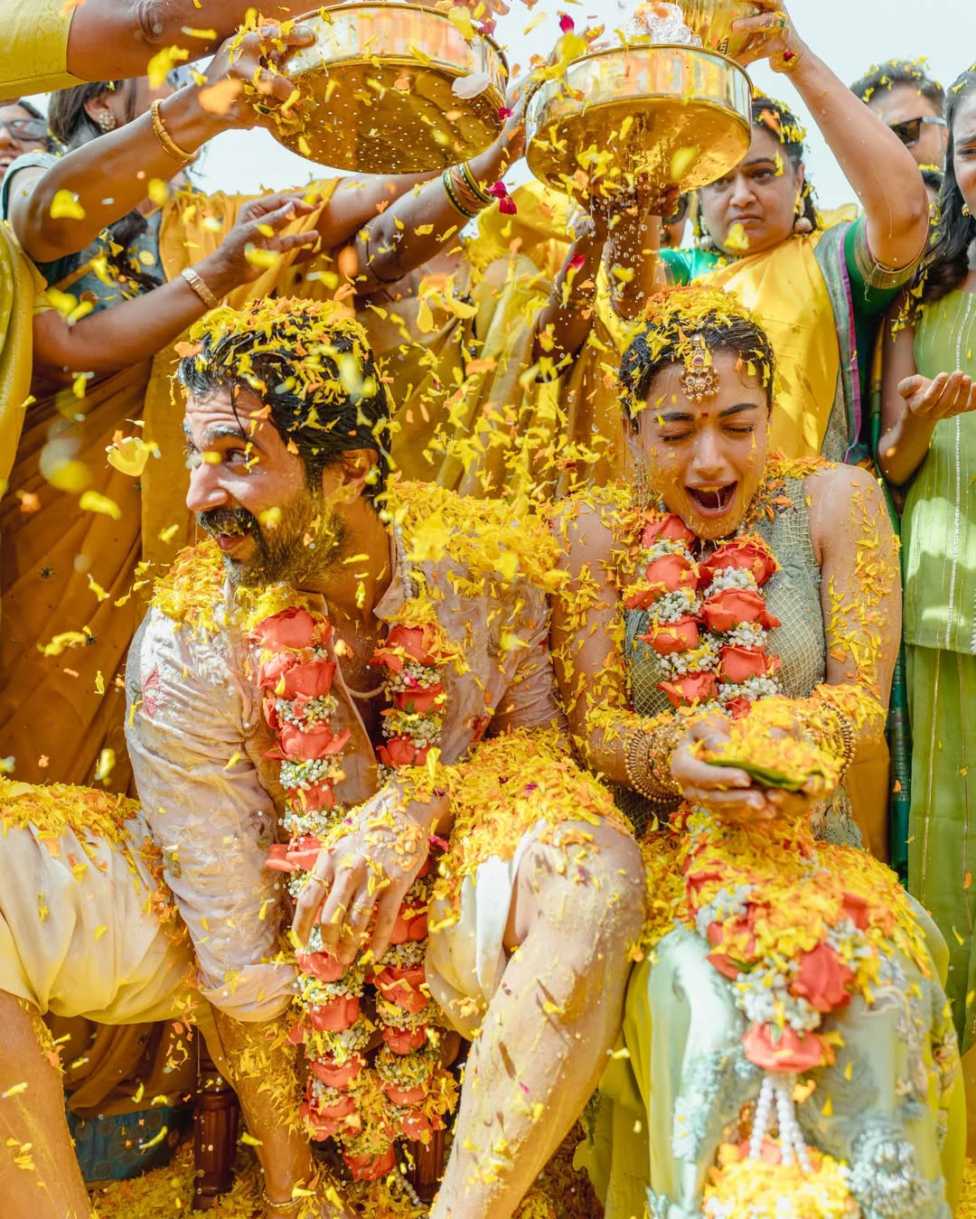 Virosh Vijay Deverakonda Rashmika Mandanna Haldi Ceremony