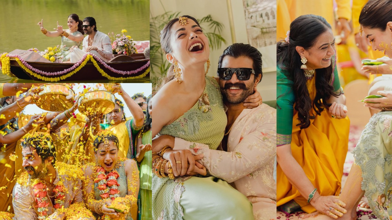 Virosh Haldi Ceremony : హల్దీ వేడుకల ఫోటోలను షేర్ చేసిన విజయ్ – రష్మిక.. క్యూట్ కపుల్ ఫోటోలు వైరల్..