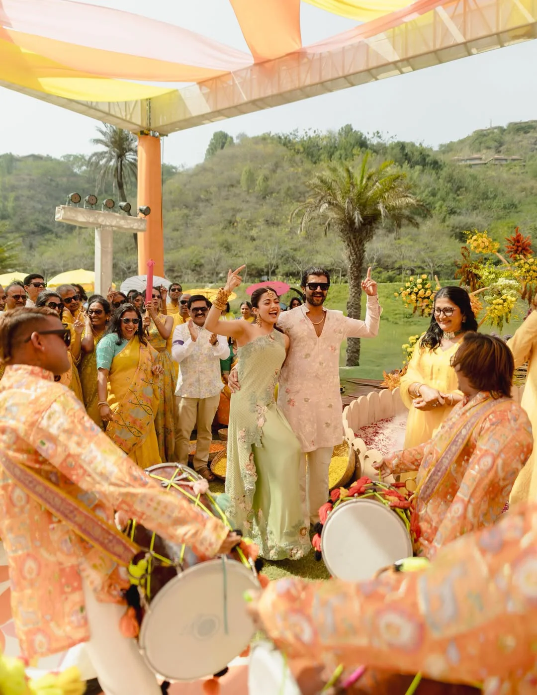 Virosh Vijay Deverakonda Rashmika Mandanna Haldi Ceremony
