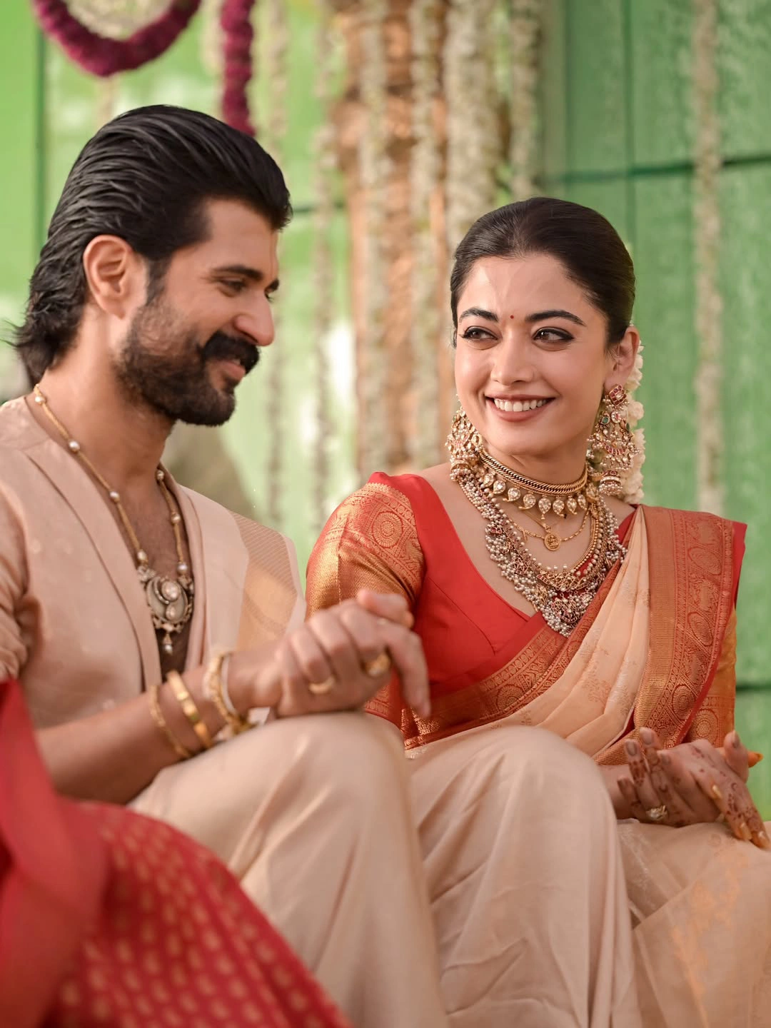 Vijay Deverakonda Rashmika Mandanna Satyanarayana Swamy Pooja Ceremony