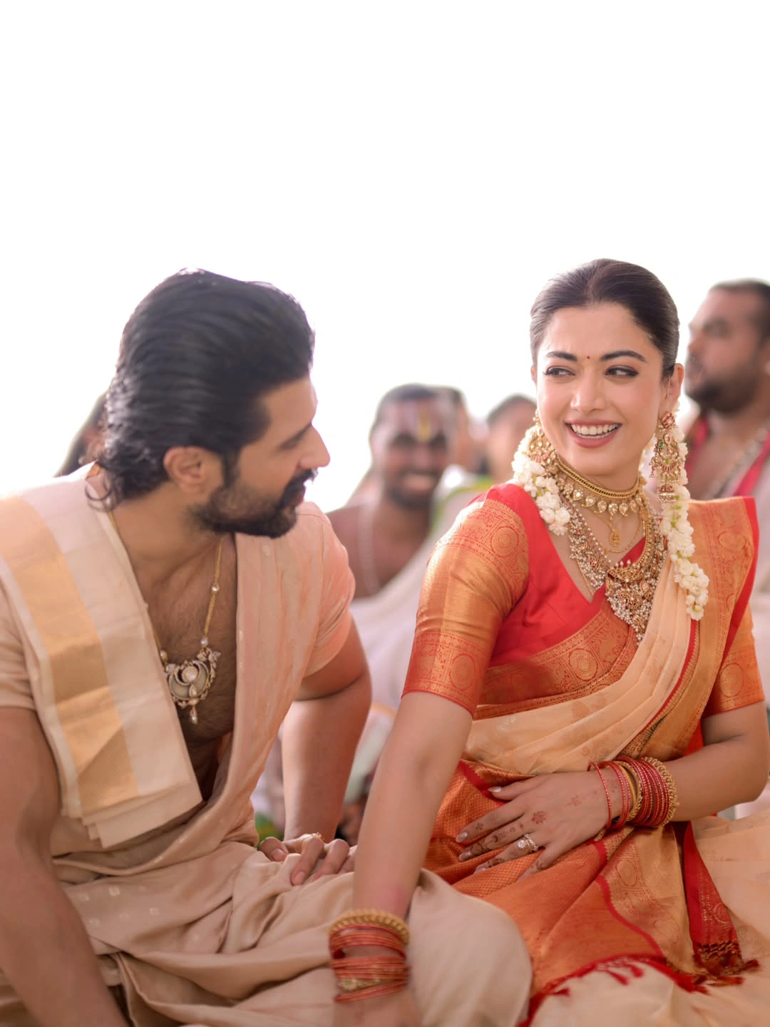 Vijay Deverakonda Rashmika Mandanna Satyanarayana Swamy Pooja Ceremony
