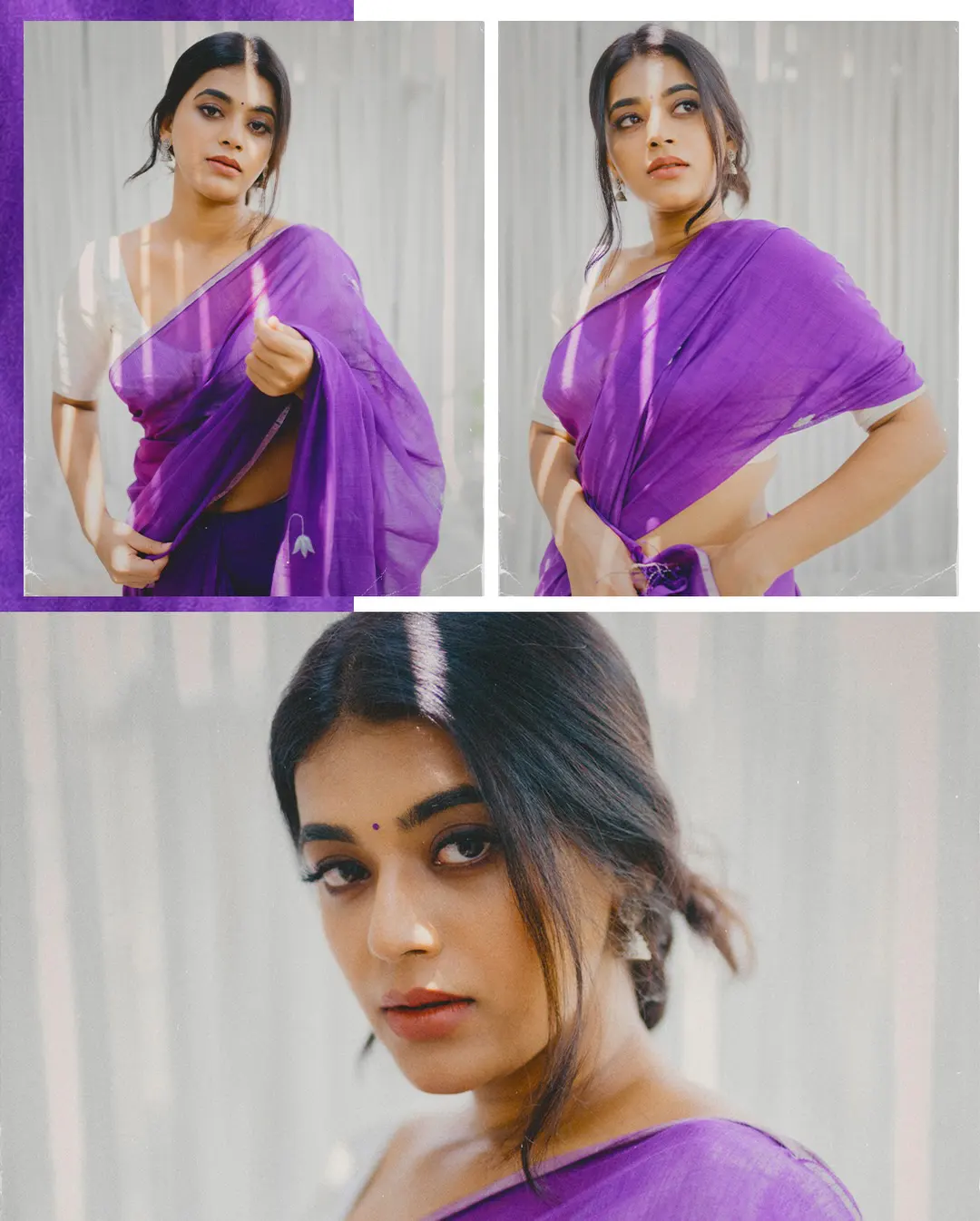 Yamini Bhaskar Cute Looks in Saree