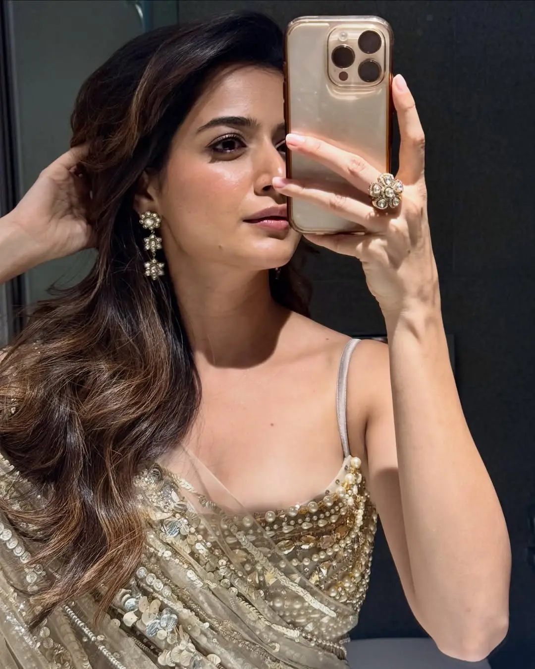 ashika ranganath latest photos in saree