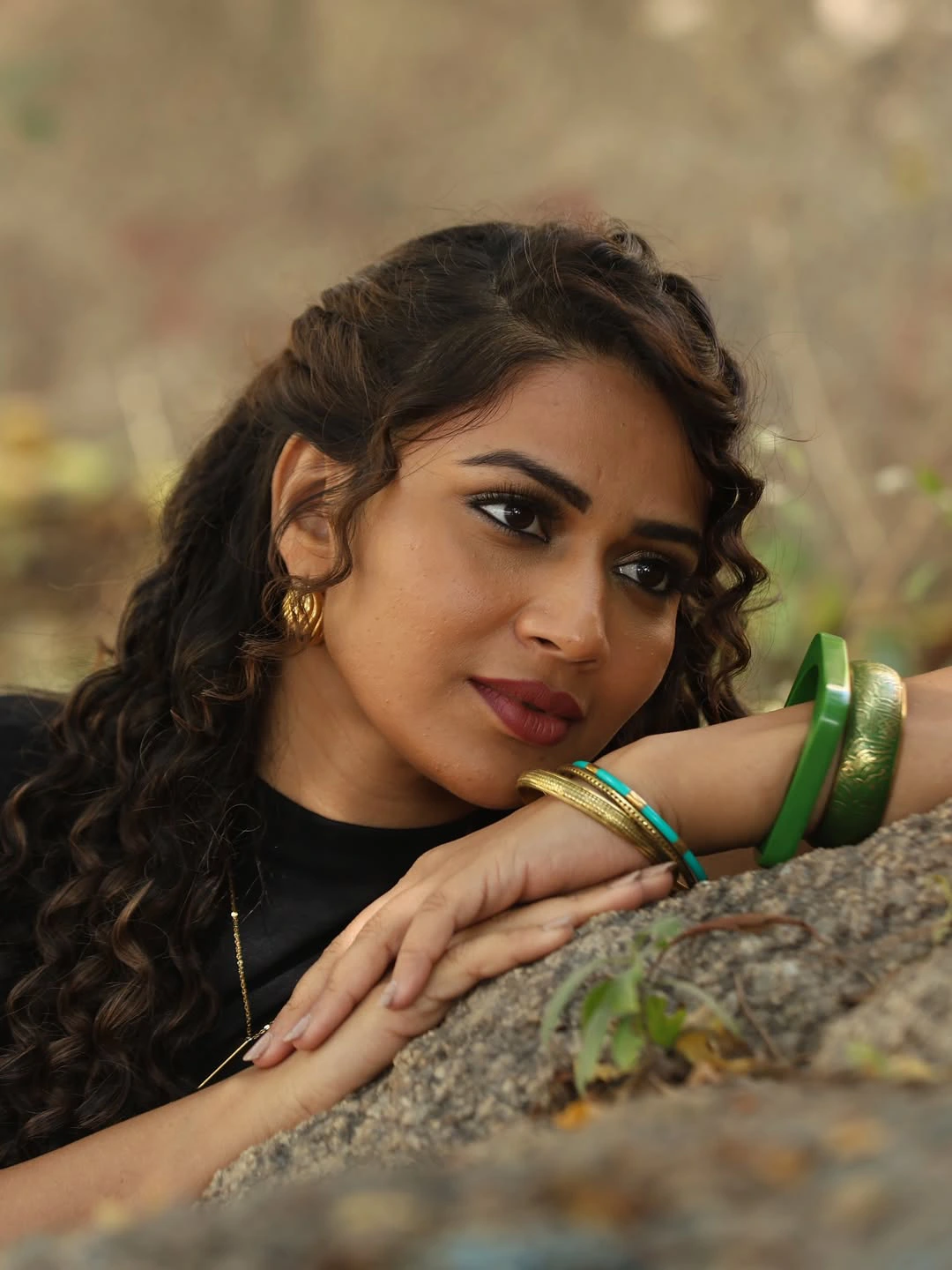 Inaya Sulthana Poses in Short Skirt