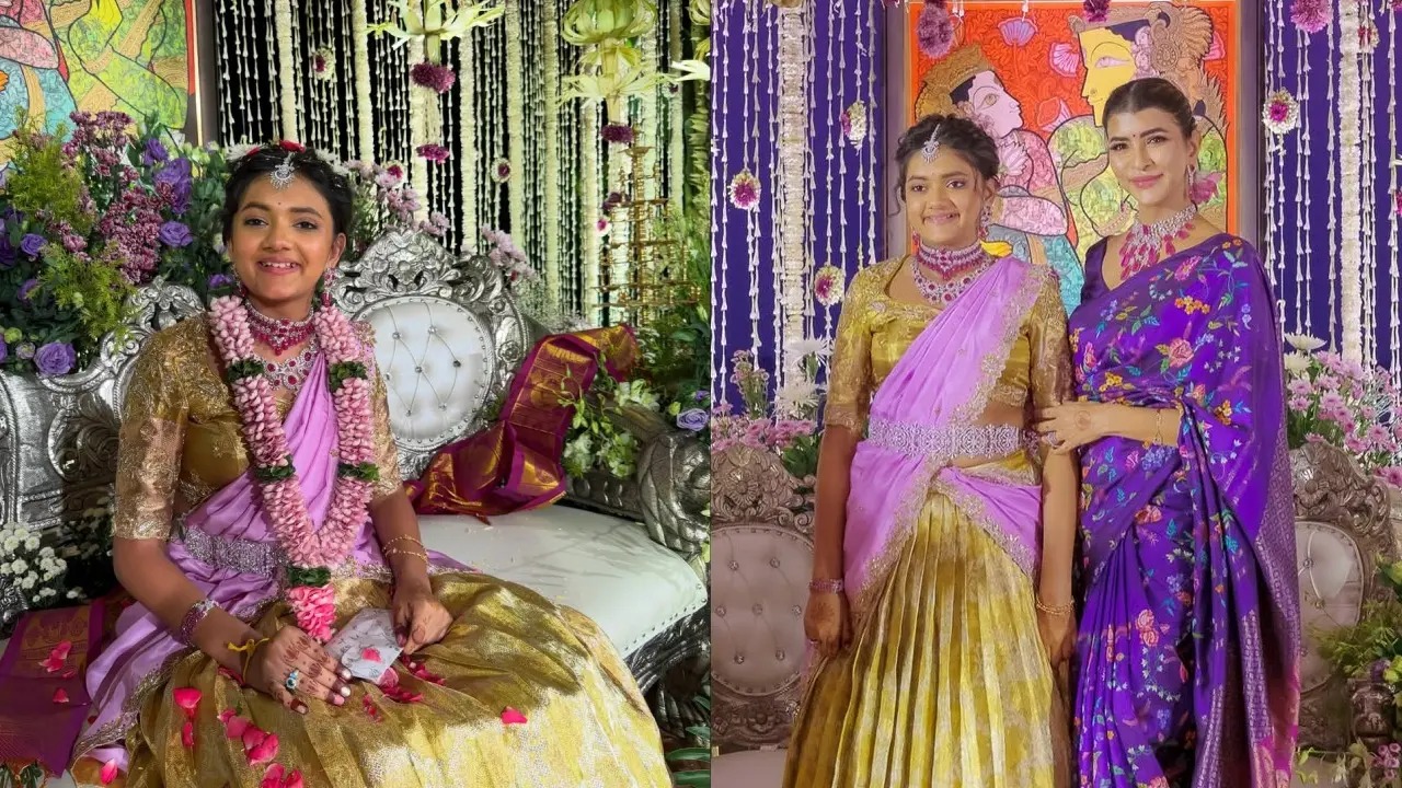 Manchu Family : మంచు ఫ్యామిలీ మొత్తానికే విడిపోయిందా? మంచు లక్ష్మి ఓణీల వేడుకకు రాని మోహన్ బాబు, విష్ణు..